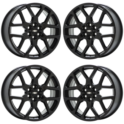 20" Chevrolet Blazer Gloss Black wheels rims Factory OEM set 14084