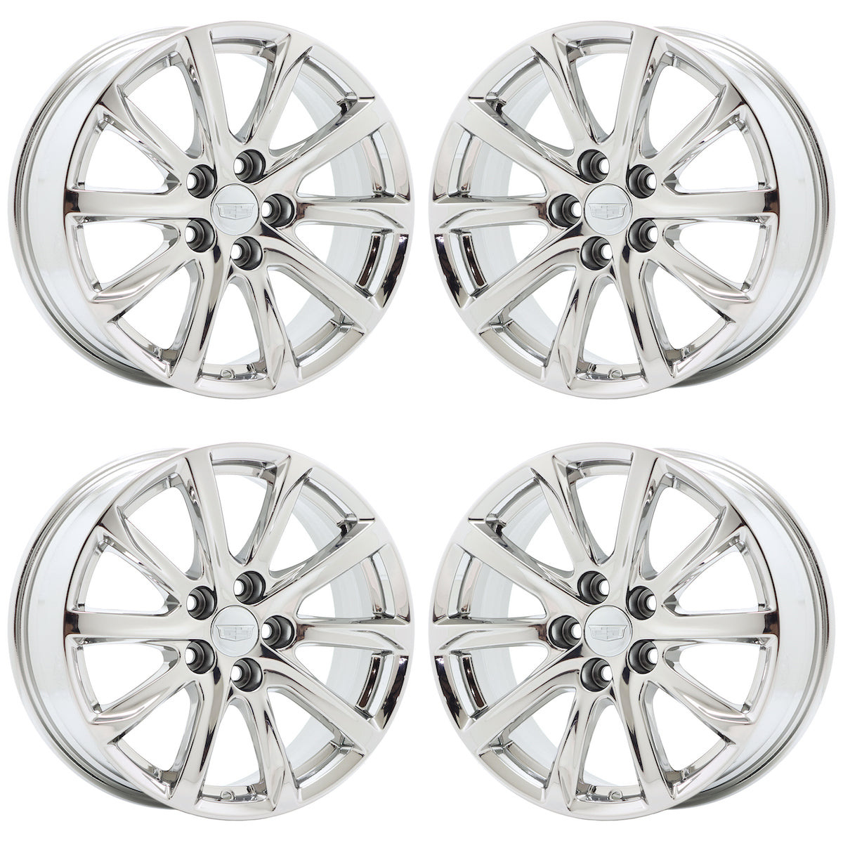 18" Cadillac XT4 Bright Chrome wheels rims Factory OEM set 4822