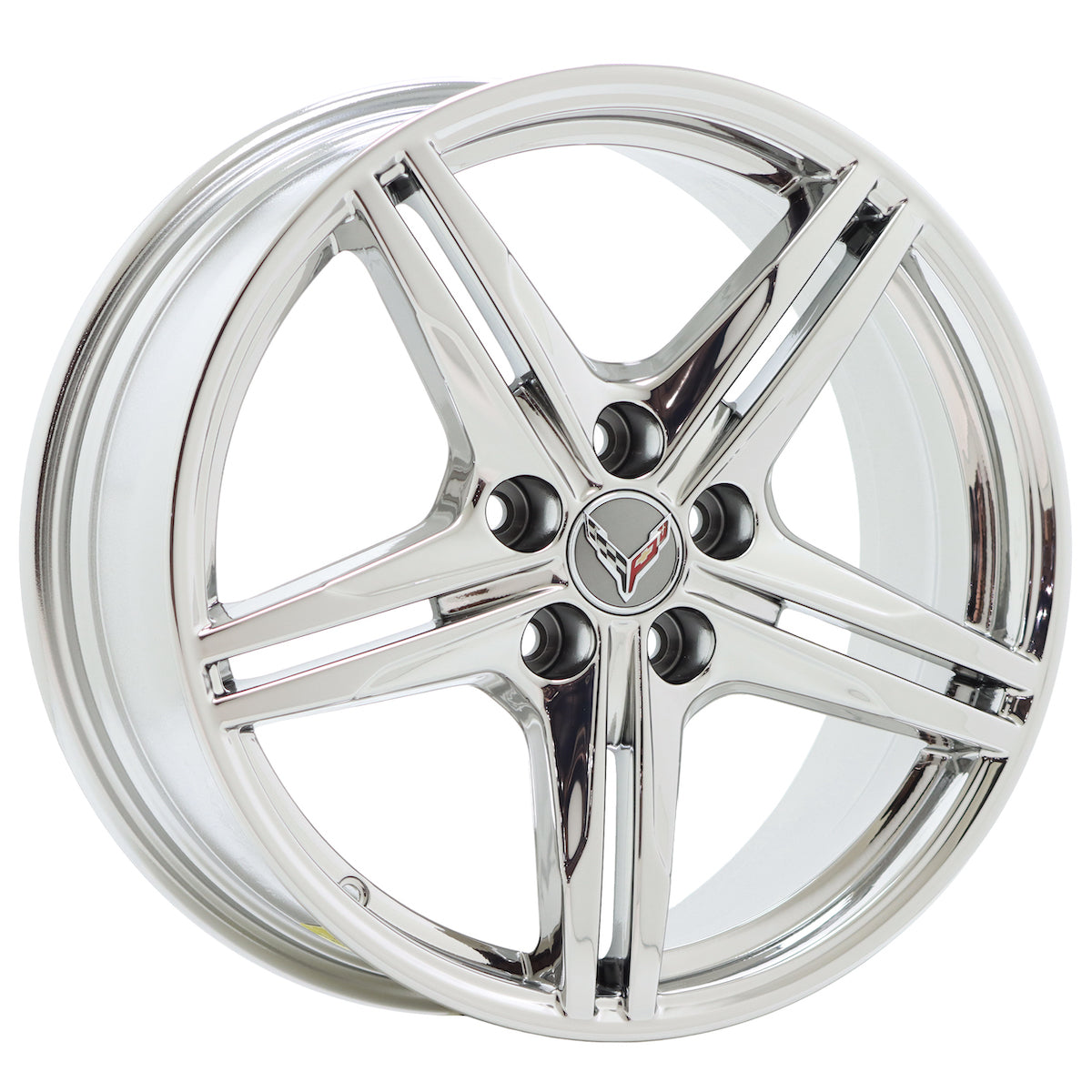 19x8.5" 20x11" Corvette C8 Bright Chrome wheels Factory OEM 8126 8127