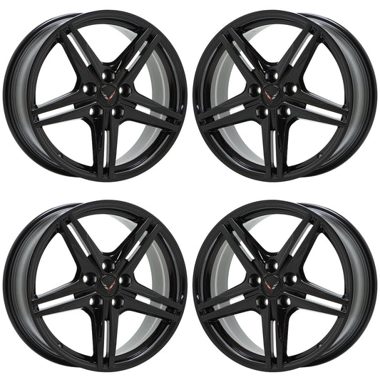 19x8.5" 20x11" Corvette C8 Black wheels rims Factory OEM 8126 8127 EXCHANGE