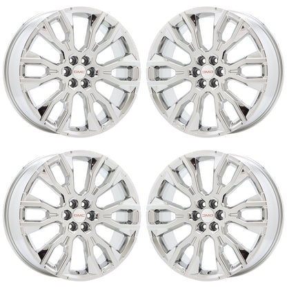 22" GMC Acadia Bright Chrome wheels rims Factory GM set gv066 EXCHANGE