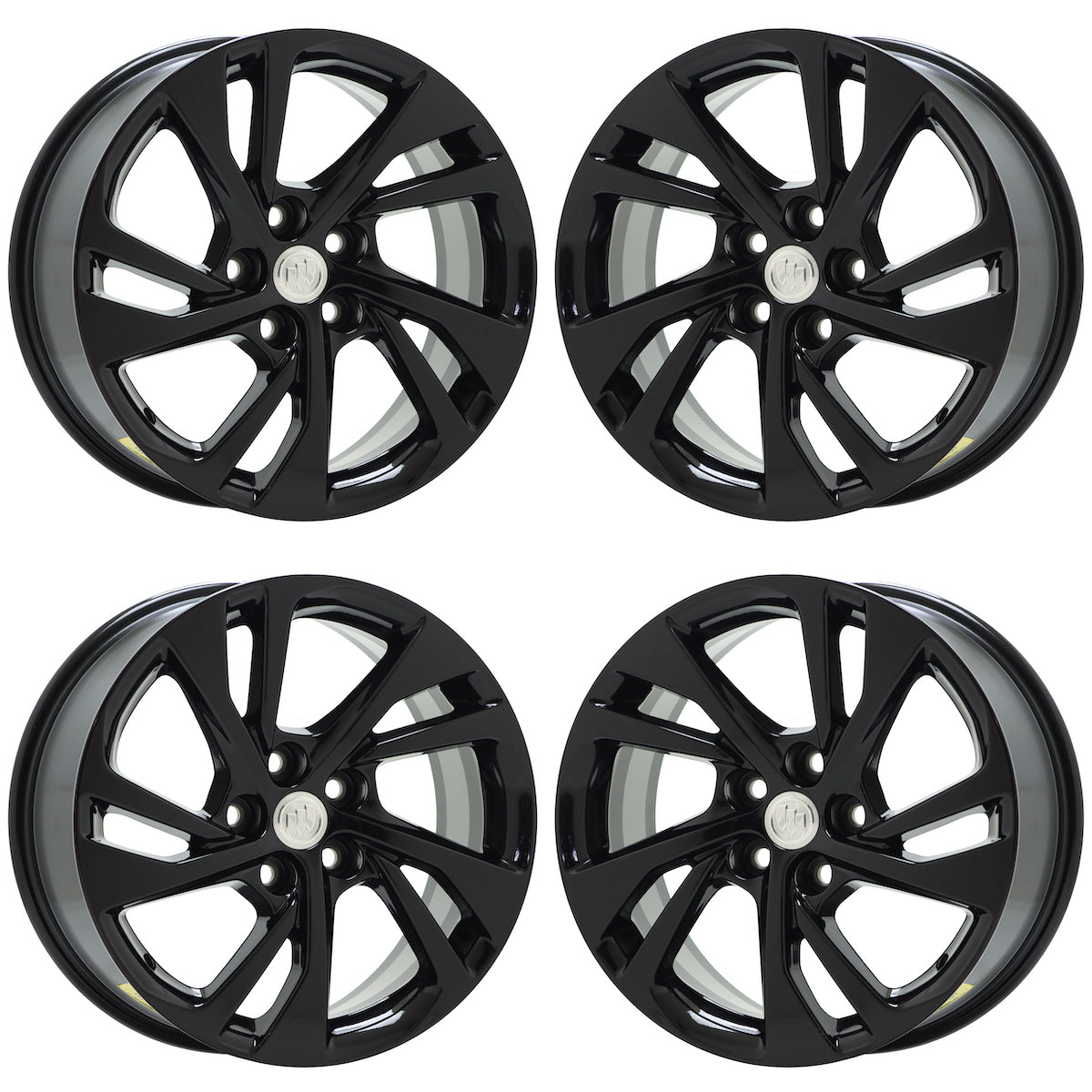 18" Buick Envision Gloss Black wheels rims Factory OEM set 4160 EXCHANGE