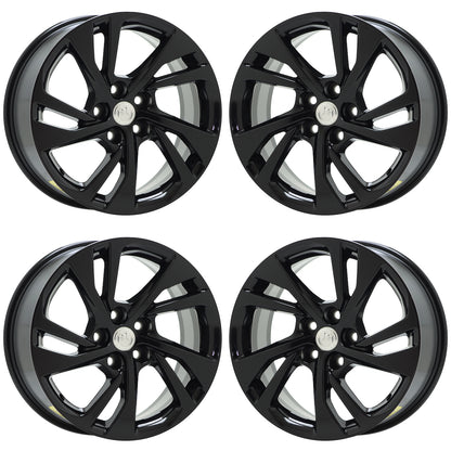 18" Buick Envision Gloss Black wheels rims Factory OEM set 4160 EXCHANGE
