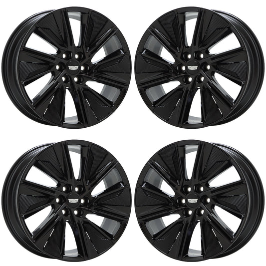 22" Cadillac Lyriq Gloss Black wheels rims Factory OEM 4880 EXCHANGE