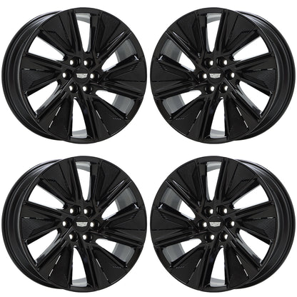 22" Cadillac Lyriq Gloss Black wheels rims Factory OEM 4880 EXCHANGE