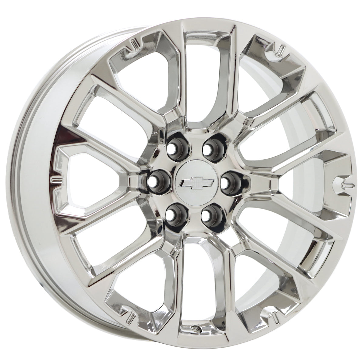 22" Chevrolet Silverado Tahoe Bright Chrome wheels Factory set 14079 EXCHANGE