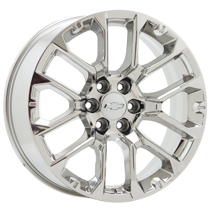 22" Chevrolet Silverado Tahoe Bright Chrome wheels Factory set 14079 EXCHANGE