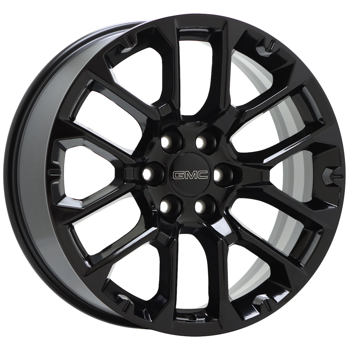 22" GMC Sierra Yukon Canyon Gloss Black wheels rims Factory set 14079 EXCHANGE