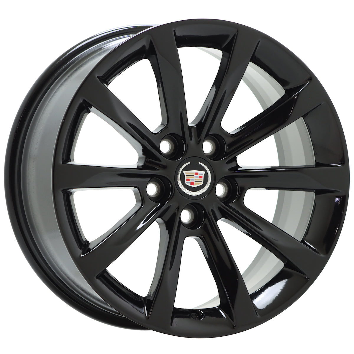 18" Cadillac CTS Gloss Black wheels rims Factory OEM set 4749 EXCHANGE