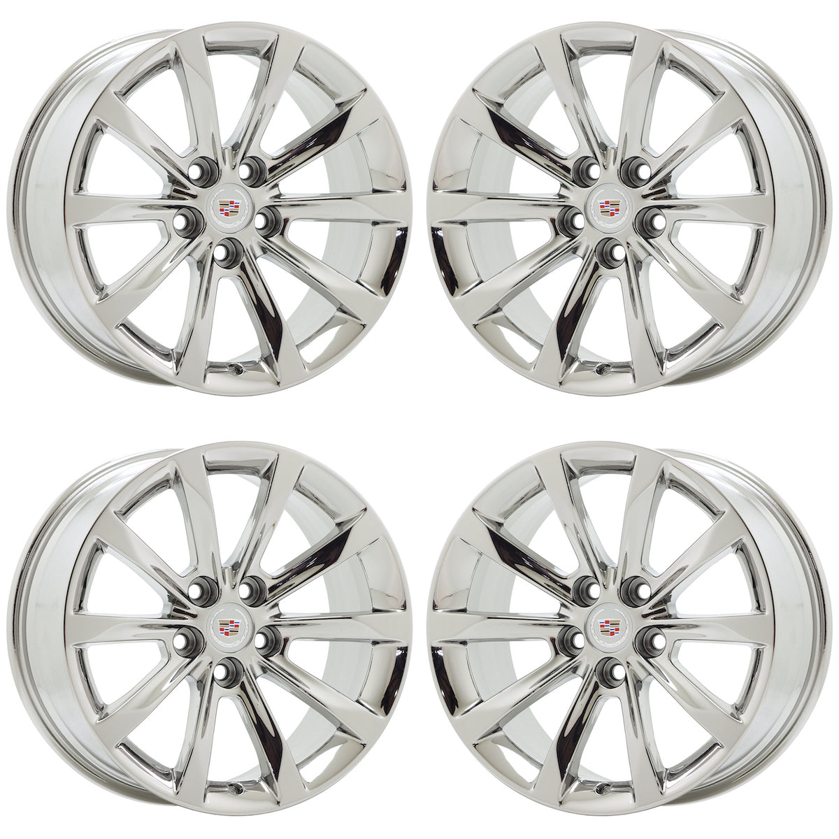 18" Cadillac CTS Bright Chrome wheels rims Factory OEM set 4749 EXCHANGE