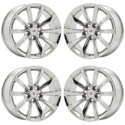18" Cadillac CTS Bright Chrome wheels rims Factory OEM set 4749 EXCHANGE