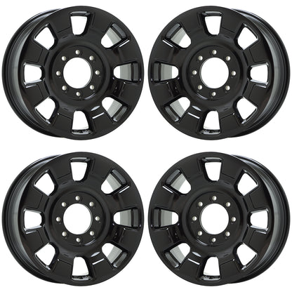 20" Ford F250 F350 SRW Gloss Black wheels rims Factory OEM set 10552 EXCHANGE