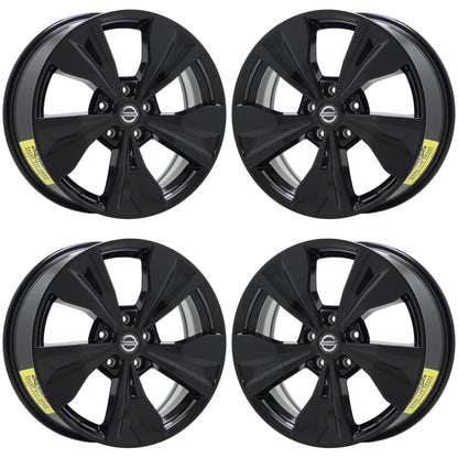 18" Nissan Murano Gloss Black wheels rims Factory OEM set 62812 EXCHANGE