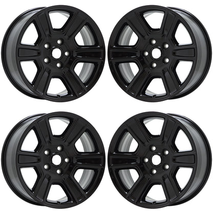 20" Dodge Ram 1500 Gloss Black wheels rims Factory OEM set 2561 EXCHANGE