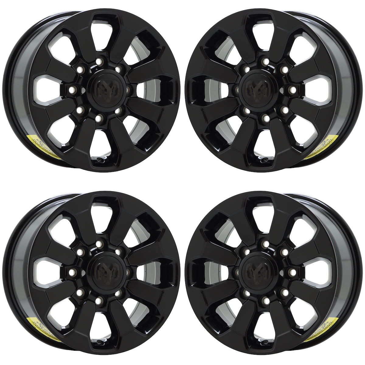 17" Dodge Ram 2500 3500 Truck Gloss Black wheels rims Factory OEM 2599