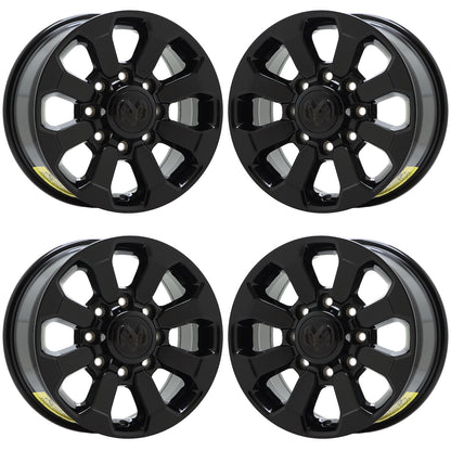 17" Dodge Ram 2500 3500 Truck Gloss Black wheels rims Factory OEM 2599