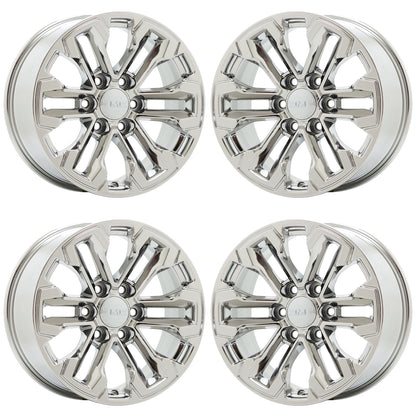 18" GMC Sierra Silverado 1500 Truck Bright Chrome wheels rims OEM set 5905