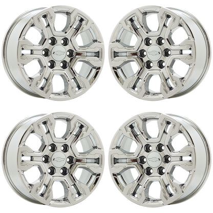 18" Chevrolet Silverado 1500 Bright Chrome wheels Factory OEM 14089 EXCHANGE