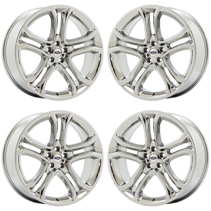 22" Ford Edge Lincoln MKX Bright Chrome wheels rims Factory OEM set 3850