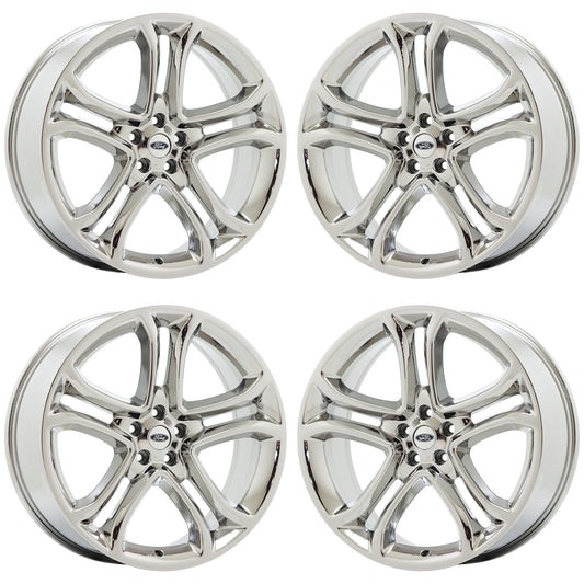 22" Ford Edge Lincoln MKX Bright Chrome wheels rims Factory OEM set 3850