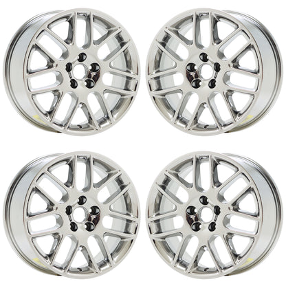 18" Ford Mustang Bright Chrome wheels rims Factory OEM set 3886