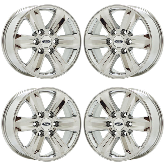 17" Ford F150 Truck Bright Chrome wheels rims Factory OEM set 4 3995