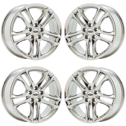 17" Ford Fusion Bright Chrome wheels rims Factory OEM set 3984
