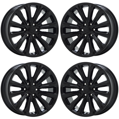 22" Jeep Grand Wagoneer Gloss Black wheels rims Factory set 9280 EXCHANGE
