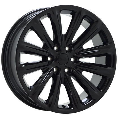 22" Jeep Grand Wagoneer Gloss Black wheels rims Factory set 9280 EXCHANGE