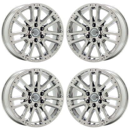 20" Nissan Titan Bright Chrome wheels rims Factory OEM set 62754