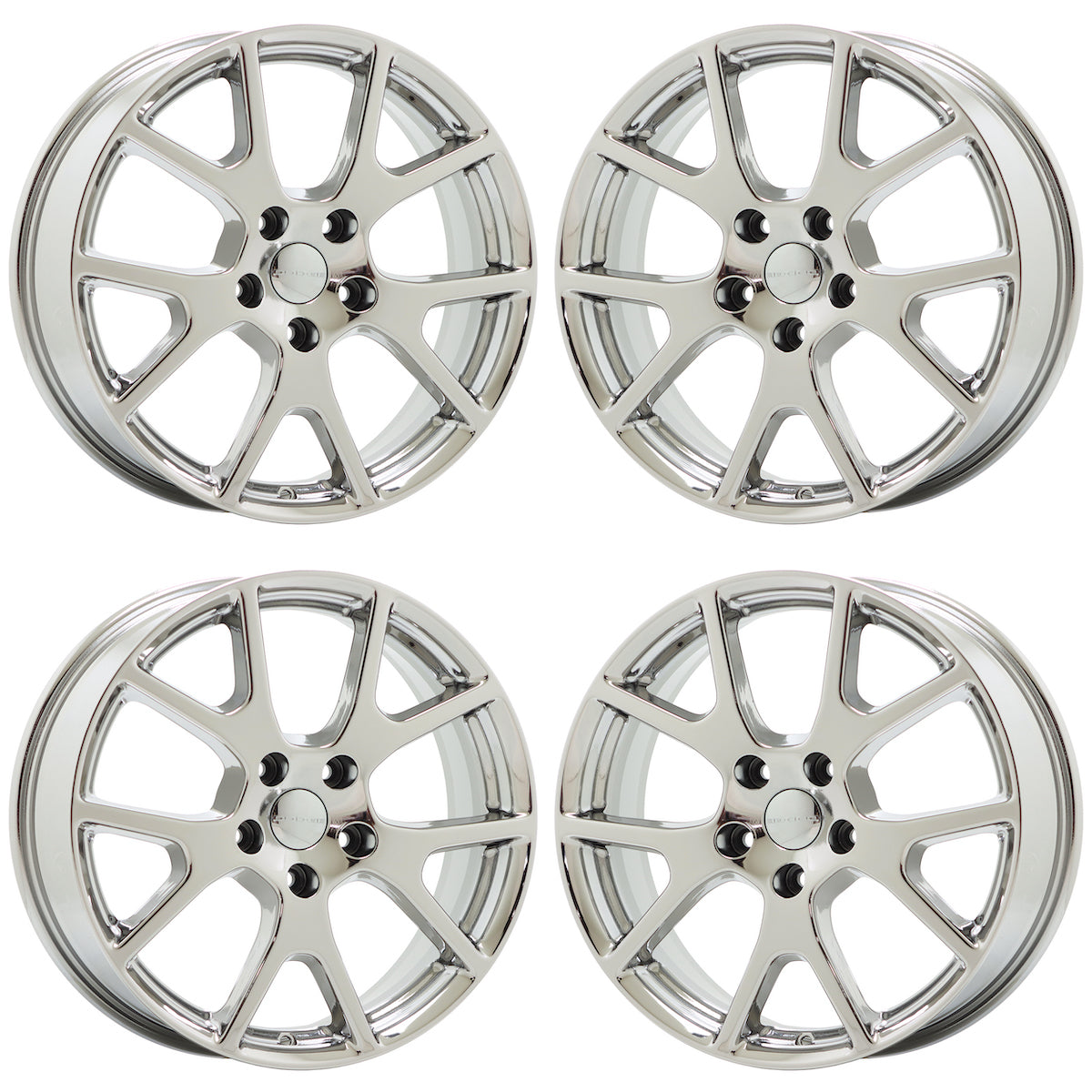 19" Dodge Journey Grand Caravan Bright Chrome wheels rims OEM set 2422 EXCHANGE