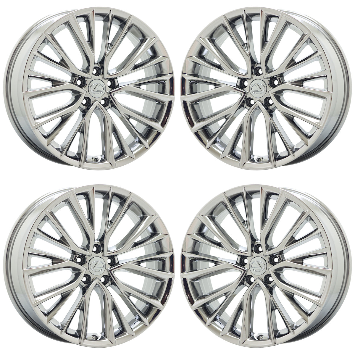 20" Lexus NX250 NX350 Bright Chrome wheels rims Factory OEM set 74411 EXCHANGE