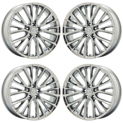 20" Lexus NX250 NX350 Bright Chrome wheels rims Factory OEM set 74411 EXCHANGE