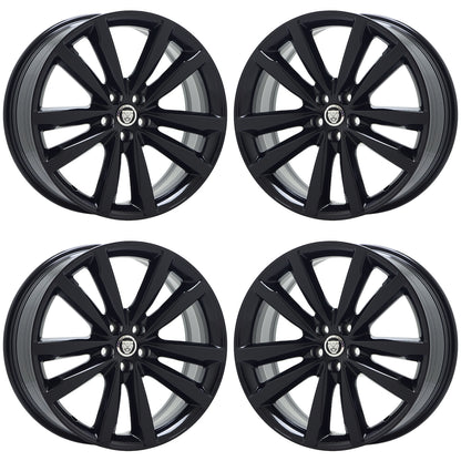 20" Jaguar F-Pace Gloss Black wheels rims Factory OEM set 59975 EXCHANGE