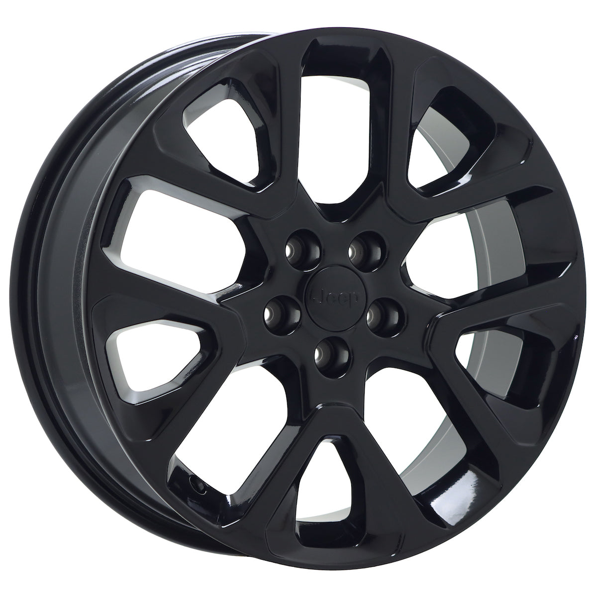 19" Jeep Compass Gloss Black wheels rims Factory OEM set 9192 EXCHANGE
