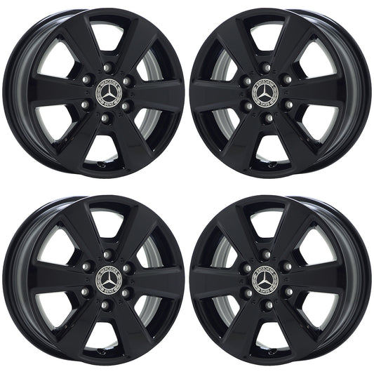 16" Dodge Mercedes Freightliner Sprinter Gloss Black Factory OEM wheels 96656