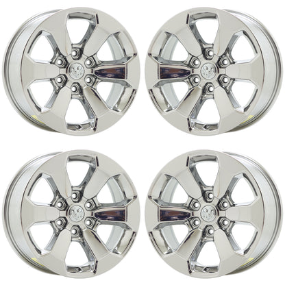 18" Dodge Ram 1500 Truck Bright Chrome wheels rims Factory OEM set 2671 EXCHANGE