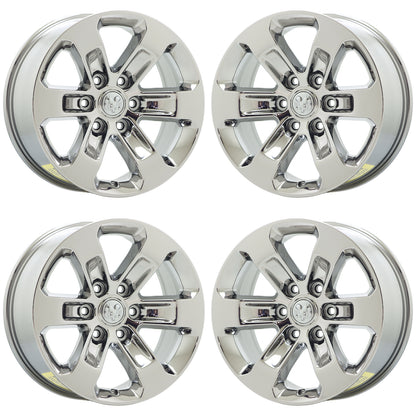18" Dodge Ram 1500 Truck Bright Chrome wheels rims Factory OEM set 2672