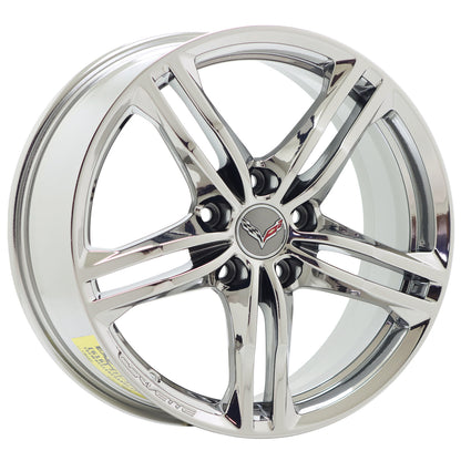 18" Chevrolet Corvette Bright Chrome wheels rims Factory OEM set 5729 EXCHANGE