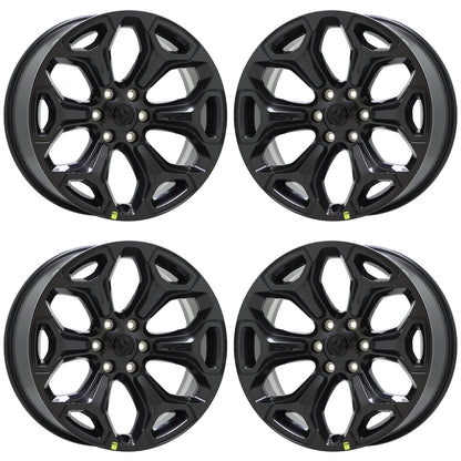 NEW - 22" Dodge Ram 1500 Truck Black wheels rims Factory OEM 2019-2024 set 2685