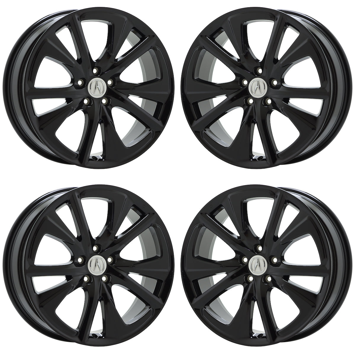 20" Acura RDX Gloss Black wheels rims Factory OEM set 71870
