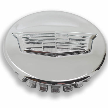 2 5/8" Cadillac ATS, CT4, CT5, CTS, XT5, XT6 Chrome Center Cap #23212548 set
