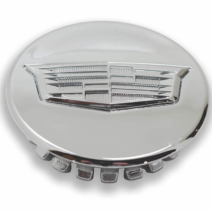 2 5/8" Cadillac ATS, CT4, CT5, CTS, XT5, XT6 Chrome Center Cap #23212548 set