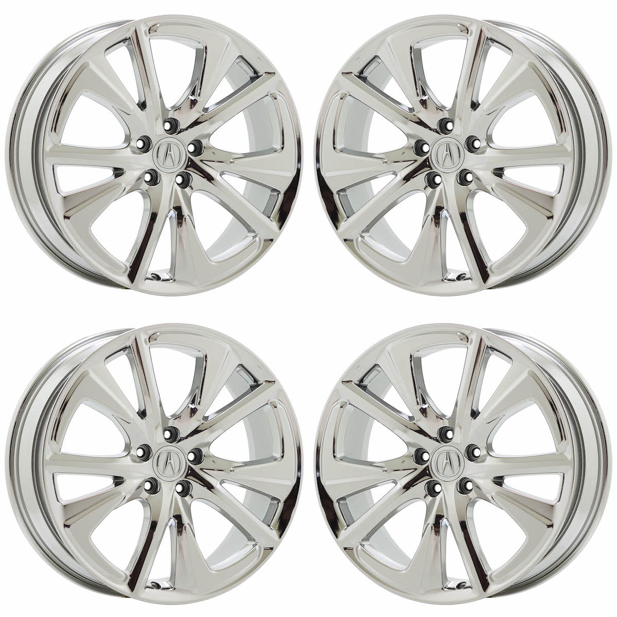 20" Acura RDX Bright Chrome wheels rims Factory OEM set 71870 EXCHANGE