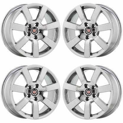 17" Cadillac ATS Sedan Bright Chrome wheels rims OEM set 2013-2018 4701 EXCHANGE
