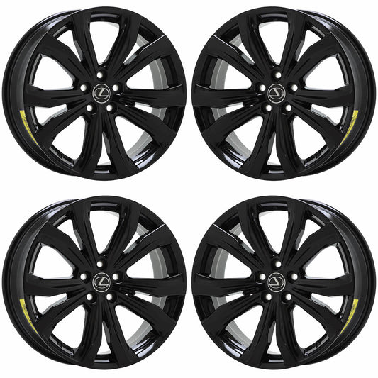20" Lexus RX350 RX450H Black wheels rims Factory OEM set 74338 EXCHANGE