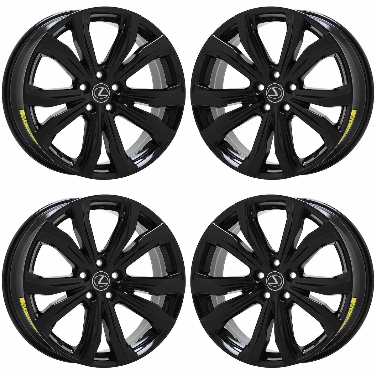 20" Lexus RX350 RX450H Black wheels rims Factory OEM set 74338 EXCHANGE