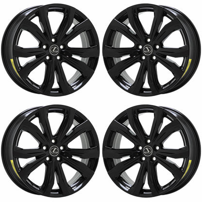 20" Lexus RX350 RX450H Black wheels rims Factory OEM set 74338 EXCHANGE