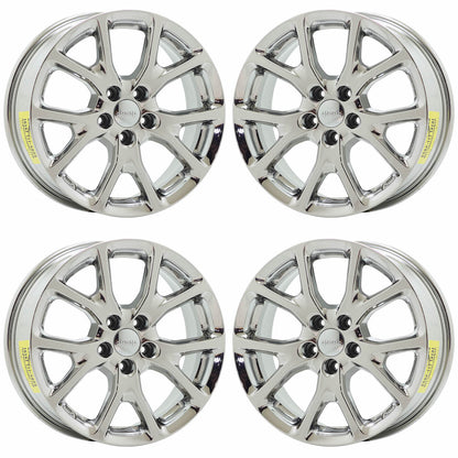17" Jeep Cherokee PVD Chrome wheels rims Factory OEM set 9130 EXCHANGE