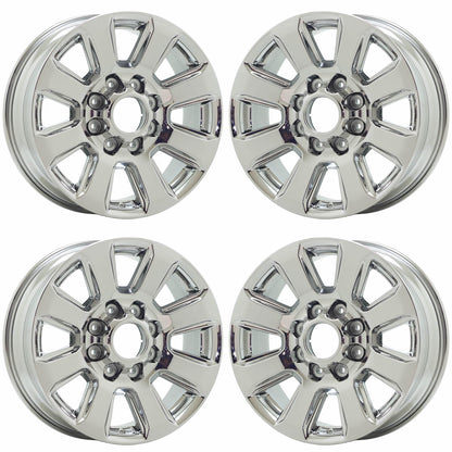 20" Ford F250 F350 SRW Bright Chrome wheels rims Factory OEM set 10102 EXCHANGE